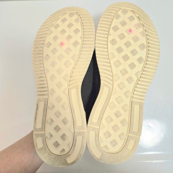 O By Everlane The Trainer Black Leather Suede Sneaker F10/M8 Unisex Athleisure - Picture 7 of 9